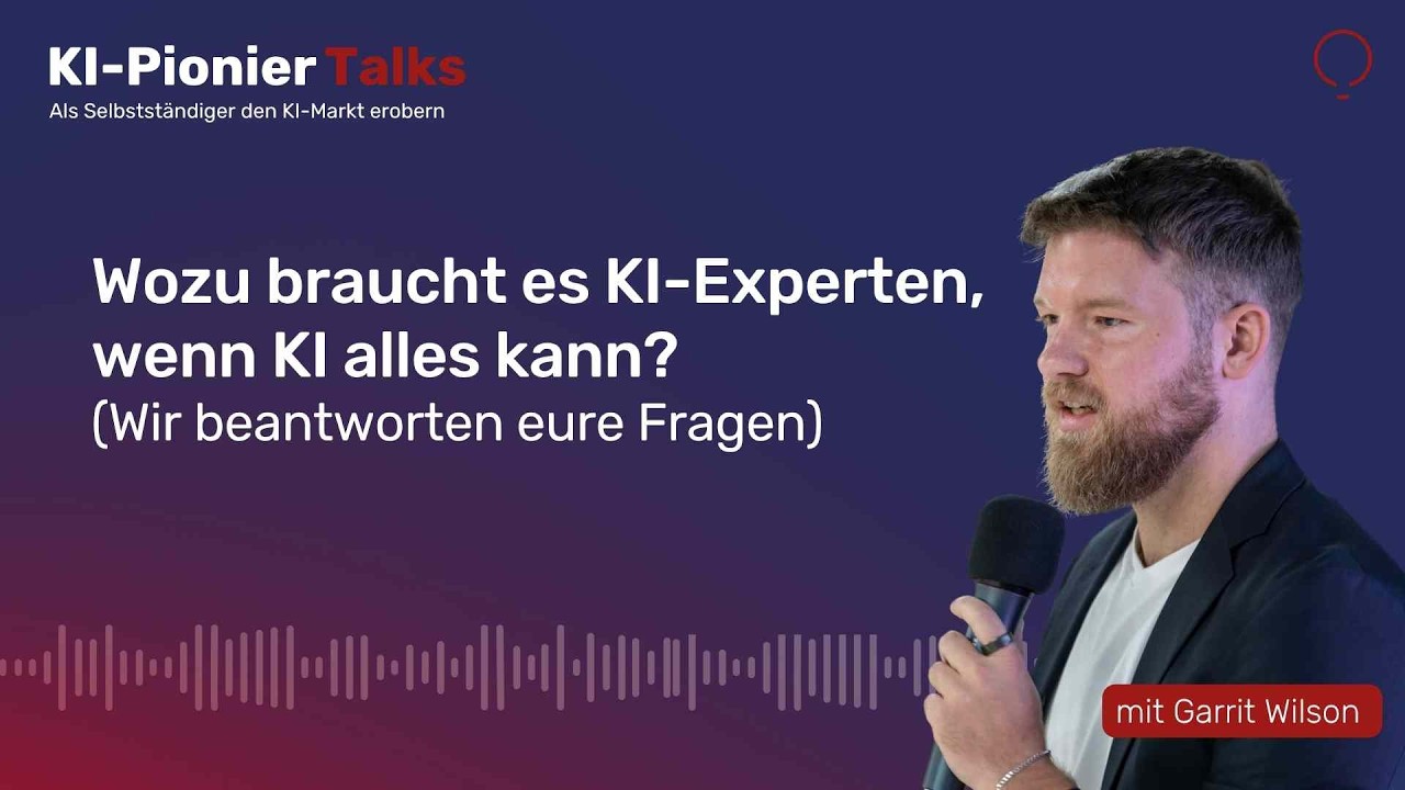 Wozu braucht es KI-Experten